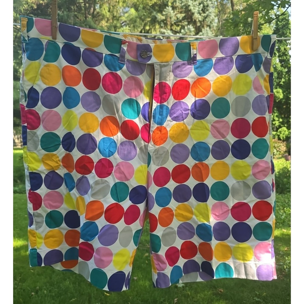 Loudmouth Men 48 Golf Disco Balls Shorts Polka Dots Rodeo Clown Fun Crazy Wild